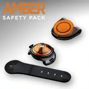 Orbiloc Amber Safety Pack - Light + Reflective Clip