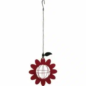 Utefugl Oppheng Blomst til Meisebolle i Metall 14X42cm