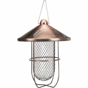 Utefuglautomat til peanøtter i metall 700ml 19x24cm kobber