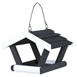 Natura hanging fugle automat 17 Ã— 19 Ã— 14 cm black/white