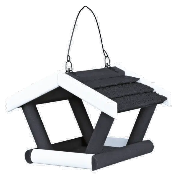 Natura hanging fugle automat 17 Ã— 19 Ã— 14 cm black/white