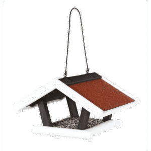 Natura hanging fugle automat 30 Ã— 18 Ã— 28 cm black/white