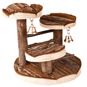 Klatrestillas med bjelle 14x14cm
