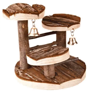 Klatrestillas med bjelle 14x14cm
