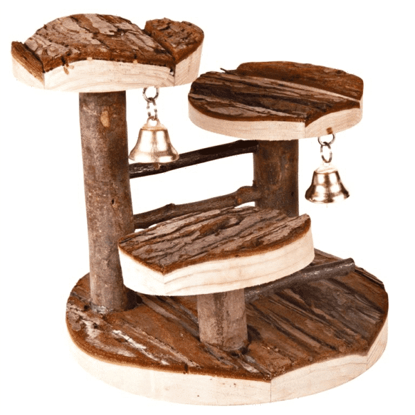 Klatrestillas med bjelle 14x14cm