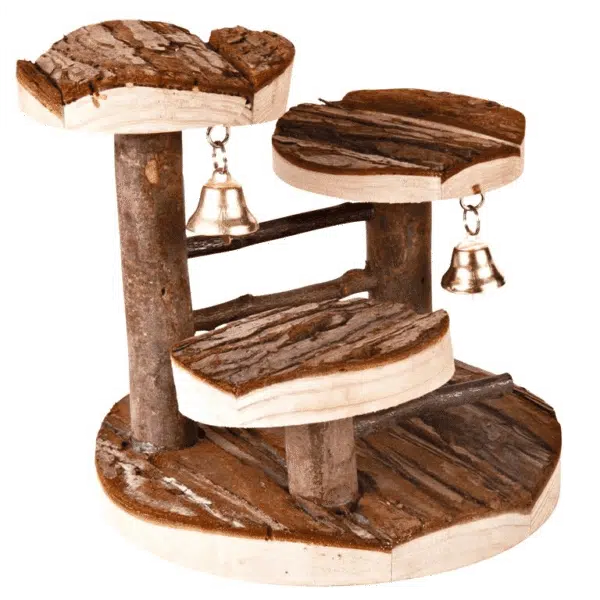 Klatrestillas med bjelle 14x14cm