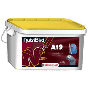 Nutribird Håndoppmating A19 3Kg 19%Protein Ara & Grå Jako