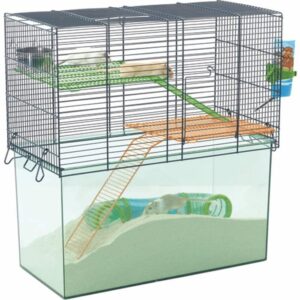 Ã˜rkenrottebur Habitat 52X52.5X26cm med høy bunn