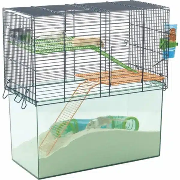 Ã˜rkenrottebur Habitat 52X52.5X26cm med høy bunn