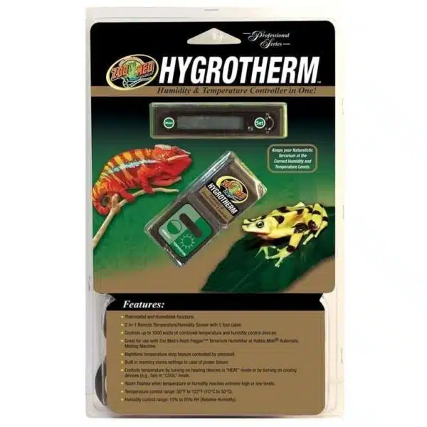 Zoo med hygrotherm luftfuktighets- & temperaturmåler