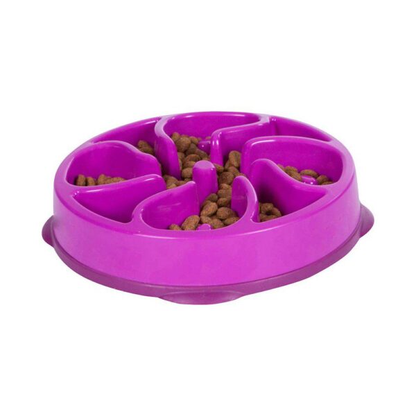 OH Matskål Fun Feeder Slow Bowl Spis-Sakte-Skål Lilla (2 størrelser)