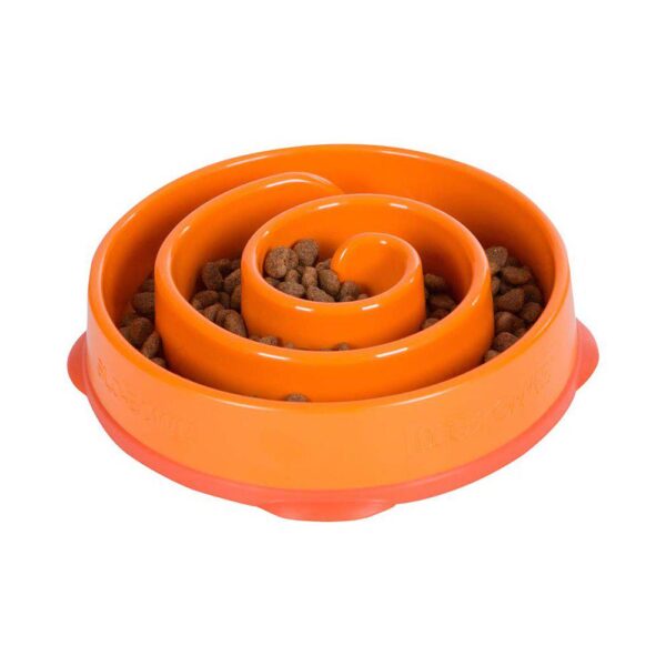OH Matskål Fun Feeder Slow Bowl Spis-Sakte-Skål Oransje (2 størrelser)