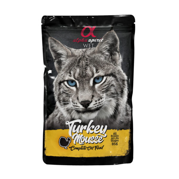 Alpha Spirit - Mousse - Kalkun - Monoprotein VåtfÃ´r Katt