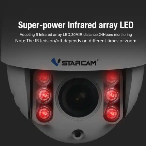 VSTARCAM C34S-X4 Vanntett utekamera Roterbart 2veis lyd
