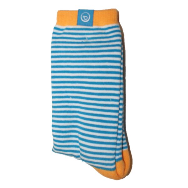Sokker Hvite og Blå Striper