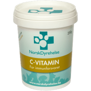 Norsk Dyrehelse C-Vitamin Kosttilskudd Hund & Katt 250 gr
