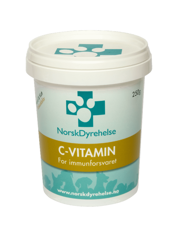 Norsk Dyrehelse C-Vitamin Kosttilskudd Hund & Katt 250 gr