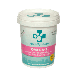 Norsk Dyrehelse Omega 3-kapsler Kosttilskudd Hund & Katt 180 kapsler