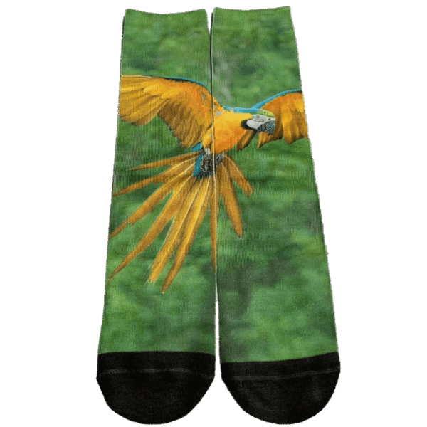 Tropefugl unisex 3D print sokker, onesize