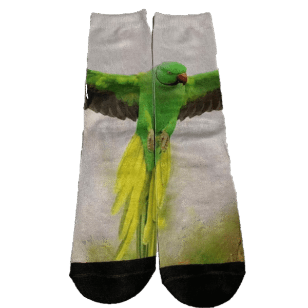 Tropefugl unisex 3D print sokker, onesize