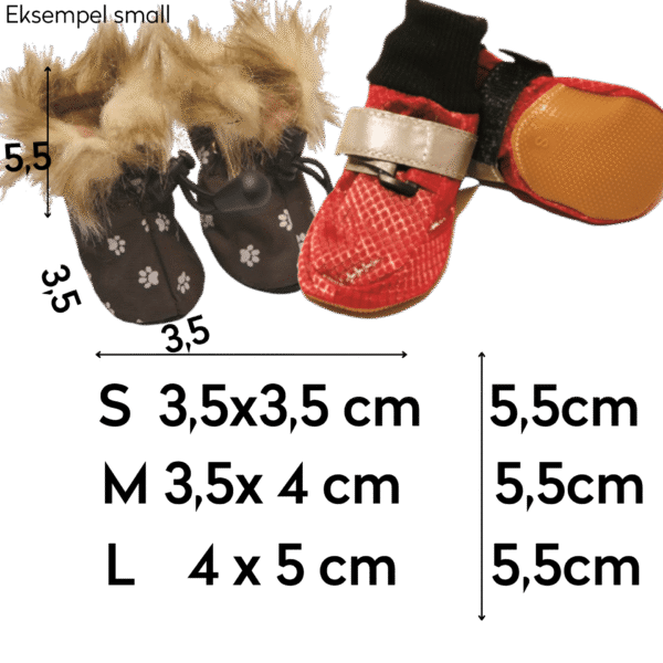 Mini sko m pels 2pk