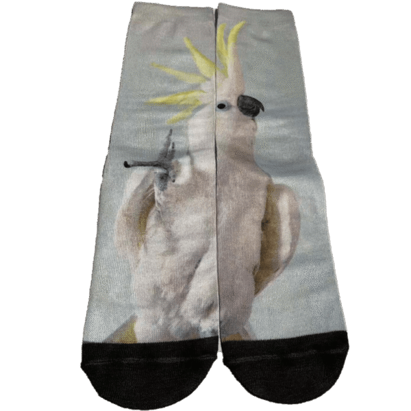 Tropefugl unisex 3D print sokker, onesize