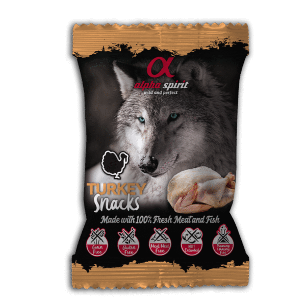 AlphaSpirit kalkun hundesnacks 50g