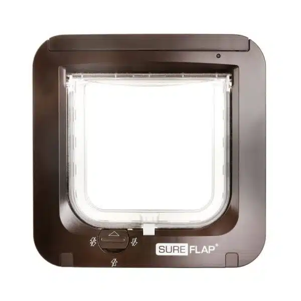 Kattedør Sureflap for Chip, Brun el. Hvit 14,2x12 Cm