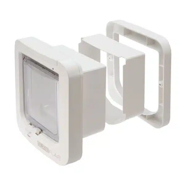 Kattedør Sureflap for Chip, Brun el. Hvit 14,2x12 Cm