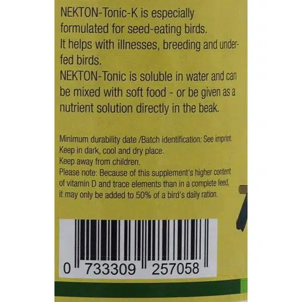 Nekton Tonic K for frøspisende fugler 200 gram