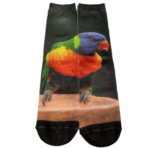 Tropefugl unisex 3D print sokker, onesize