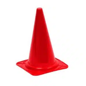 Kjegle Ekstra Høy 40 cm Gul/Rød