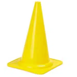 Kjegle Høy 28 cm Gul/Rød