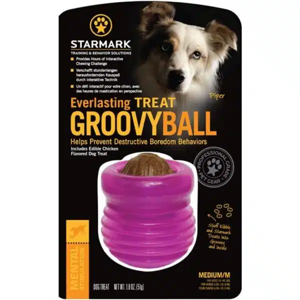 Starmark groovy ball lilla, 3 størrelser