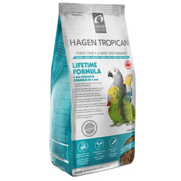 Tropican fullfÃ´rpellets papegøyer, Lifetime formula