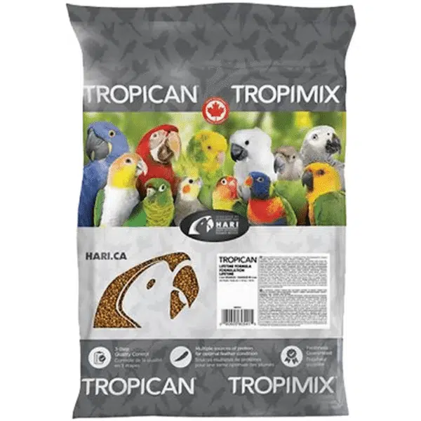 Tropican fullfÃ´rpellets papegøyer, Lifetime formula