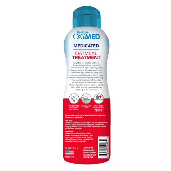 Tropiclean OxyMed Outmeal shampoo