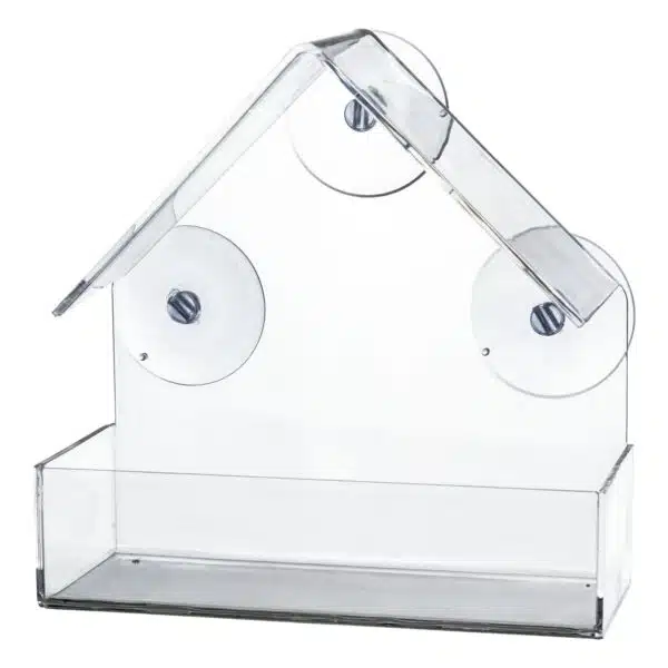Utefuglautomat til vindusrute m/sugekopper 225ml 15x15x6cm