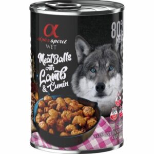 Alpha Spirit Kjøttboller med lam og kummin - VåtfÃ´r Hund 6 x 400g