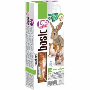 Lolo Pets Smakers Frøstenger Popcorn Snacks til Kanin / Gnager 2 stk