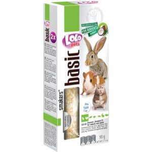 Lolo Pets Smakers Basic Frøstenger Kokosnøtt Snacks til Kanin / Gnager 2 stk