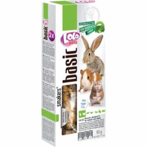 Lolo Pets Smakers Basic Frøstenger Brokkoli Snacks til Kanin / Gnager 2 stk