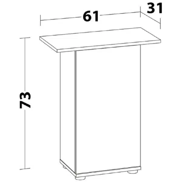 Juwel Akvariebord Sbx Rekord 60/70 61x31x73cm