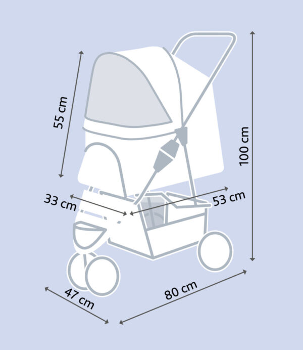 BUGGY Trillevogn for hund og katt