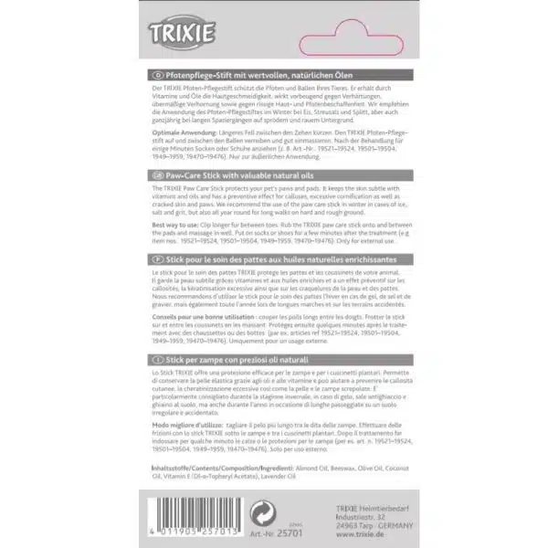 Trixie Paw Care Stick Potesalve 17 g