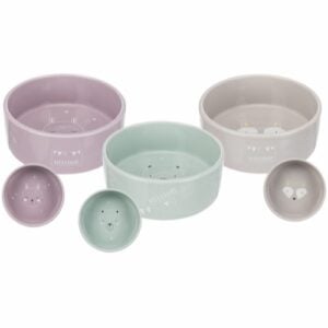 Trixie Junior Ceramic Puppy Bowl Valpeskål (assorterte farger, 3 str)