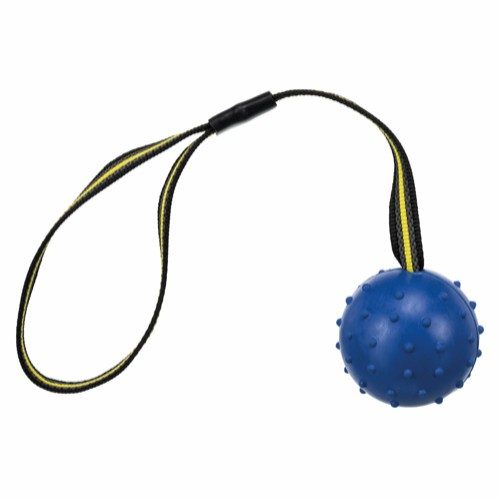 Sporting rubber ball med nylonbånd