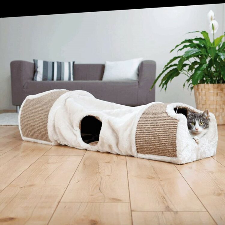 Kloretunnel-kosehule katt og hund 110 × 30 × 38 cm, sammenleggbar