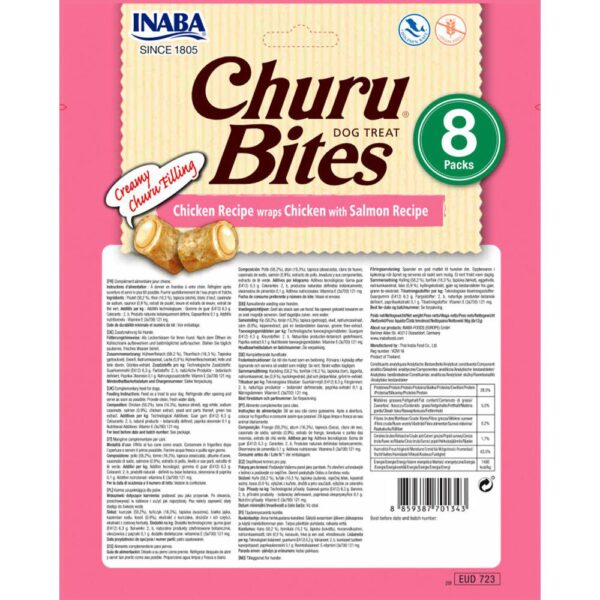 Inaba Churu softsnacks biter hund Kylling wrap med laks