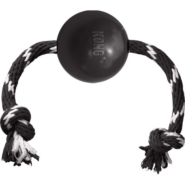 Kong Extreme ball med tau L Ø7.5cm